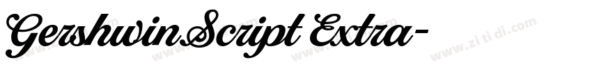 GershwinScript Extra字体转换